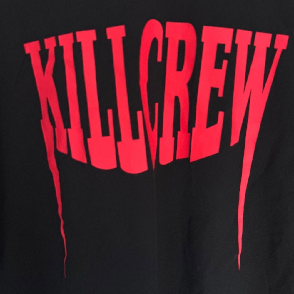 Kill Crew Graphic Tee Black Red Mens XL Short Sleeve Shirt - Picture 2 of 5